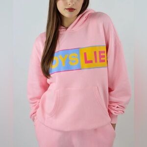 * SOLD * BOYS LIE BETTER HALF RACER HOODIE